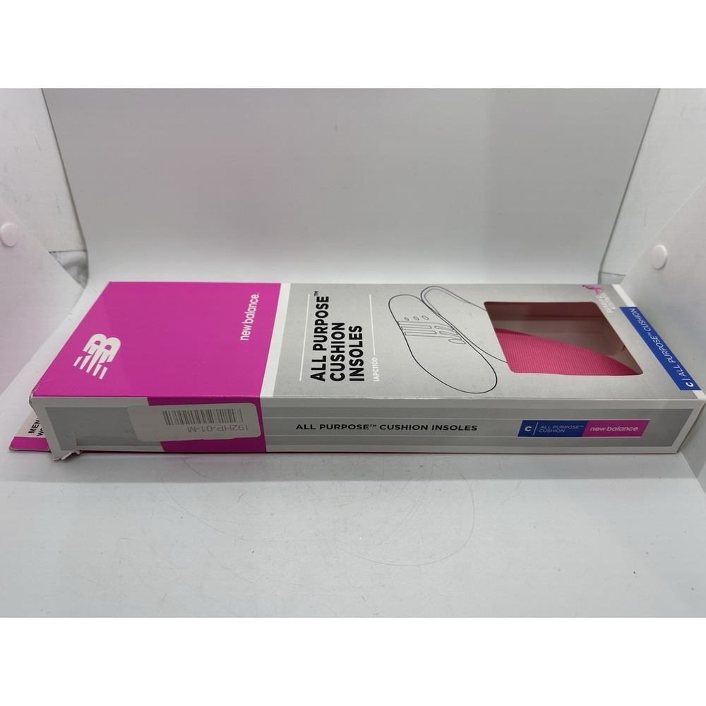 New Balance All Purpose Cushion Insoles Pink Men's 7.5-9 Women's 9-10.5 New